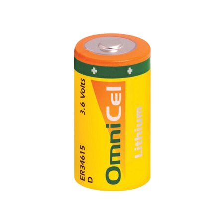 OMNICEL ER34615 3.6V 19Ah Sz D Lithium Button Top Battery Sensors Detectors ER34615/S